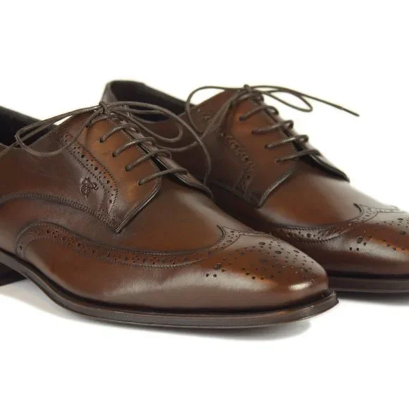 Bashwood Handmade Brown Leather Brogue Style Oxfords